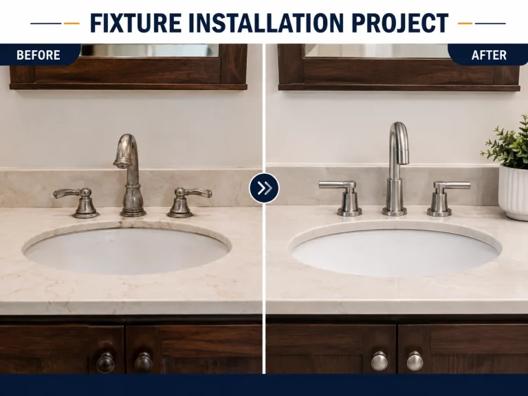  Plumber Columbus Fixture Installation Project 